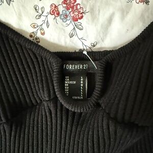 Forever 21 Off-the-Shoulder Black Sweater